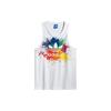 Originals Casual Round Neck Pullover Ink Splash Rainbow Sports Vest Men Vests White B30896