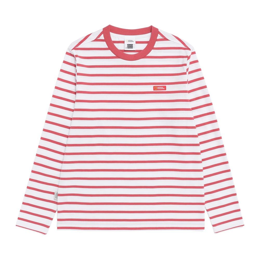 NATIONALGEOGRAPHIC N261Uts030 Striped Long Sleeve T-Shirt Rose