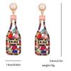 Yiwu Accessories Alphabet Wine Bottle Design Temperament Trend Light Luxury Versatile Earrings Earrings Jewelry Women
