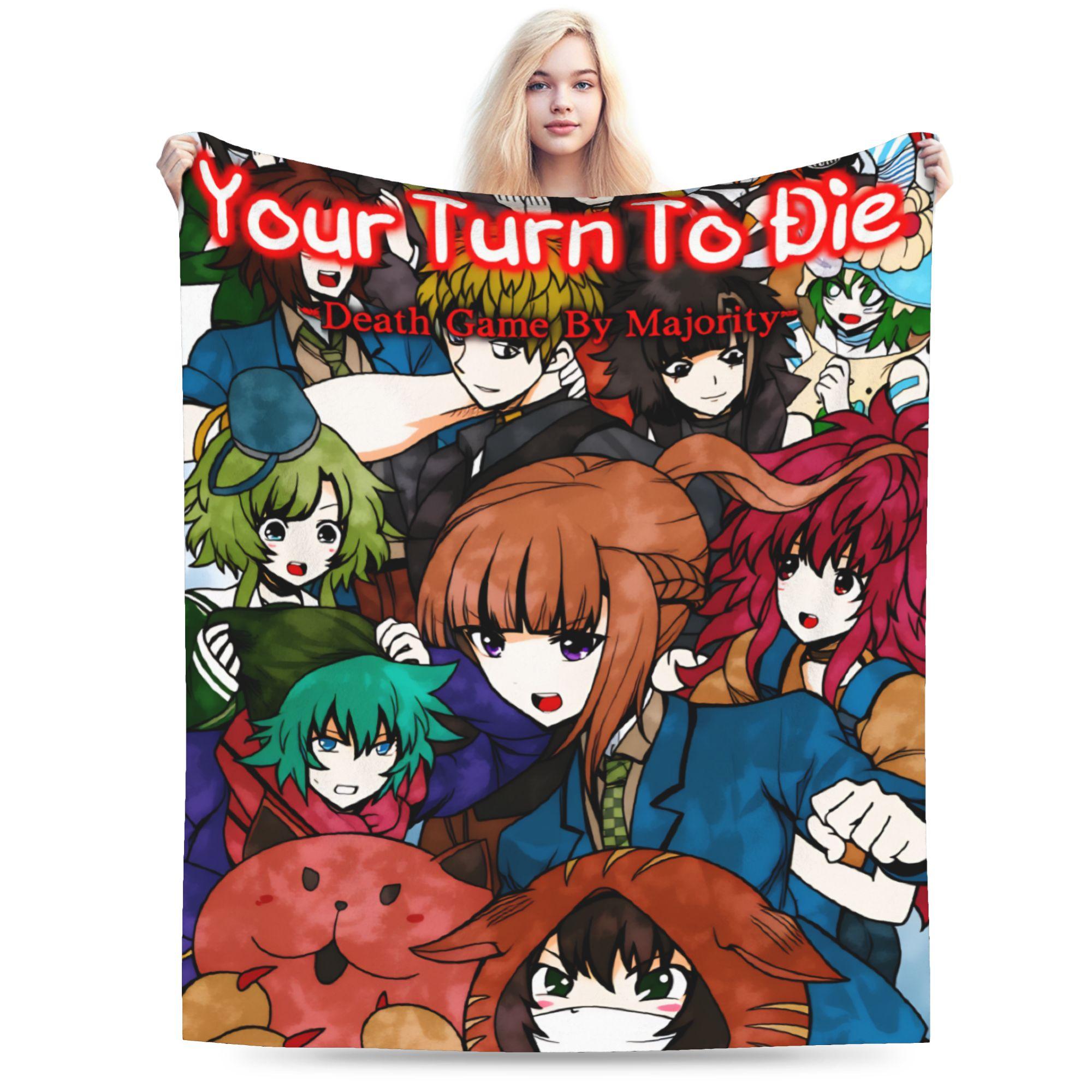 Grid for Game Plush Blanket Kids Adult Your Turn To Die Flannel Throw Blanket For Couch Chair Sofa Bed Soft Quality Bedspread 30x40in