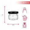 100x JAR 30ML WITH A LID HONEY JAM SPICES HERBS GIFT WEDDING