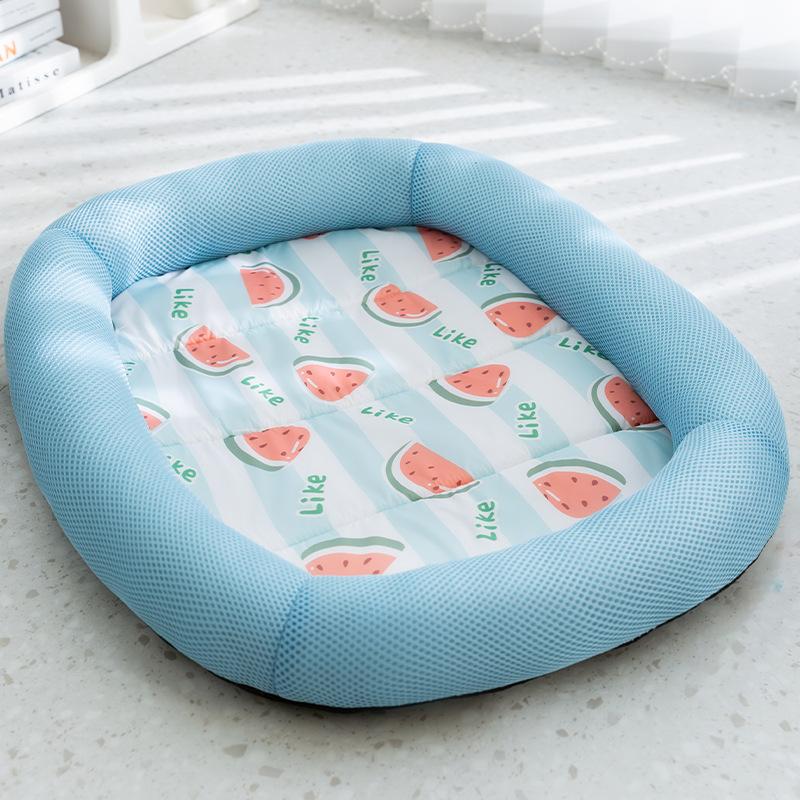 Summer Dog Mat Cooling Summer Pad Mat Pet Bed Ice Pad Dog Sleeping Nest For Dogs Bed Cat Cushion Ice Silk Cool Pet Mat