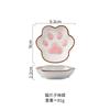 2026 Japanese Cute Cat's Paw Taste Dish Ceramic Cartoon Dessert Plate Soy Fruit Sauce Dish Seasoning Bowl Household Dip Dishes