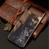 Luxury Case For Samsung Galaxy Z Flip 4 3 5G Black PC Hard Phone Cases Fashion Back Cover ZFlip Funda Sexy Tattoo Girl Shell Sac