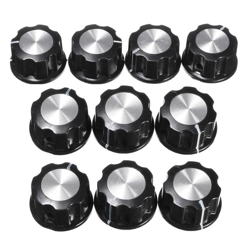 10PCS Rotary Potentiometer Knobs With 10PCS Counting Dial 0-100 Scale