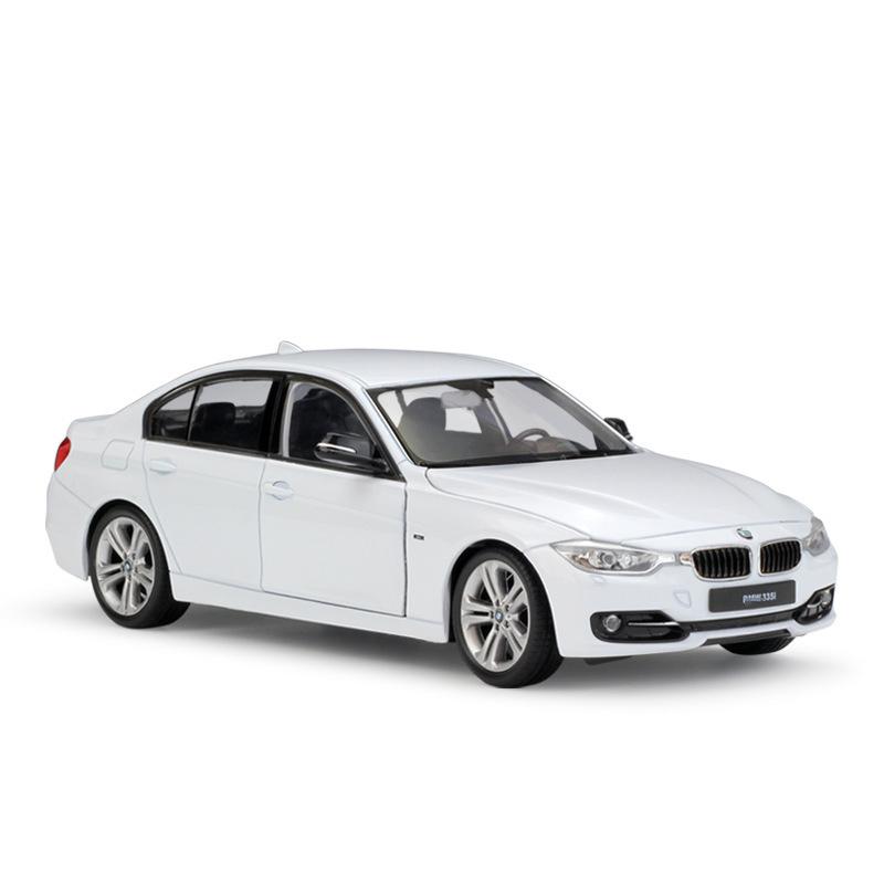 WELLY 1/24 BMW 335i Металлическая машинка Литая машинка и игрушечные транспортные средства Модель автомобиля Миниатюрная масштабная модель Машинка-игрушка для детей белый