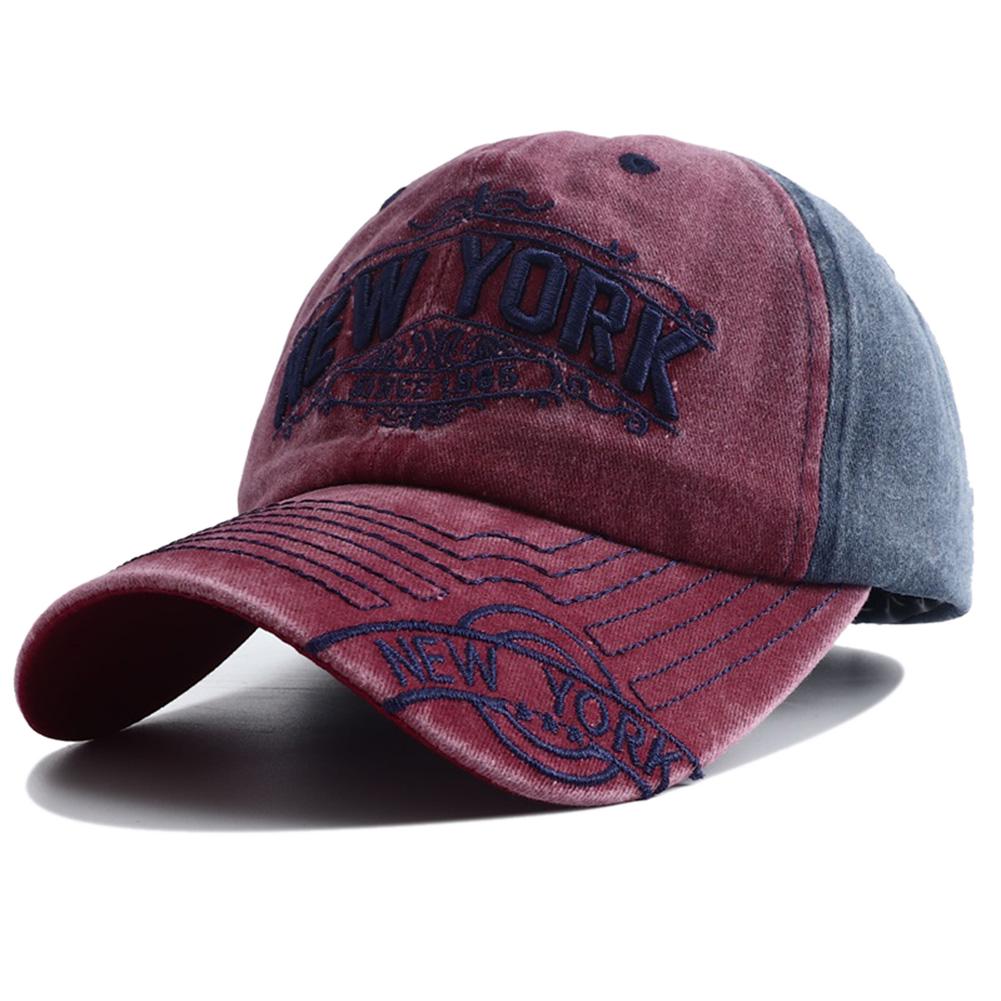 Neue Mode Patchwork Baseballkappe für Damen Herren Vintage Buchstabe Gestickt Nähte Sonne Dad Hip Hop Urban Street Style Lässig Snapback Entenschnabel