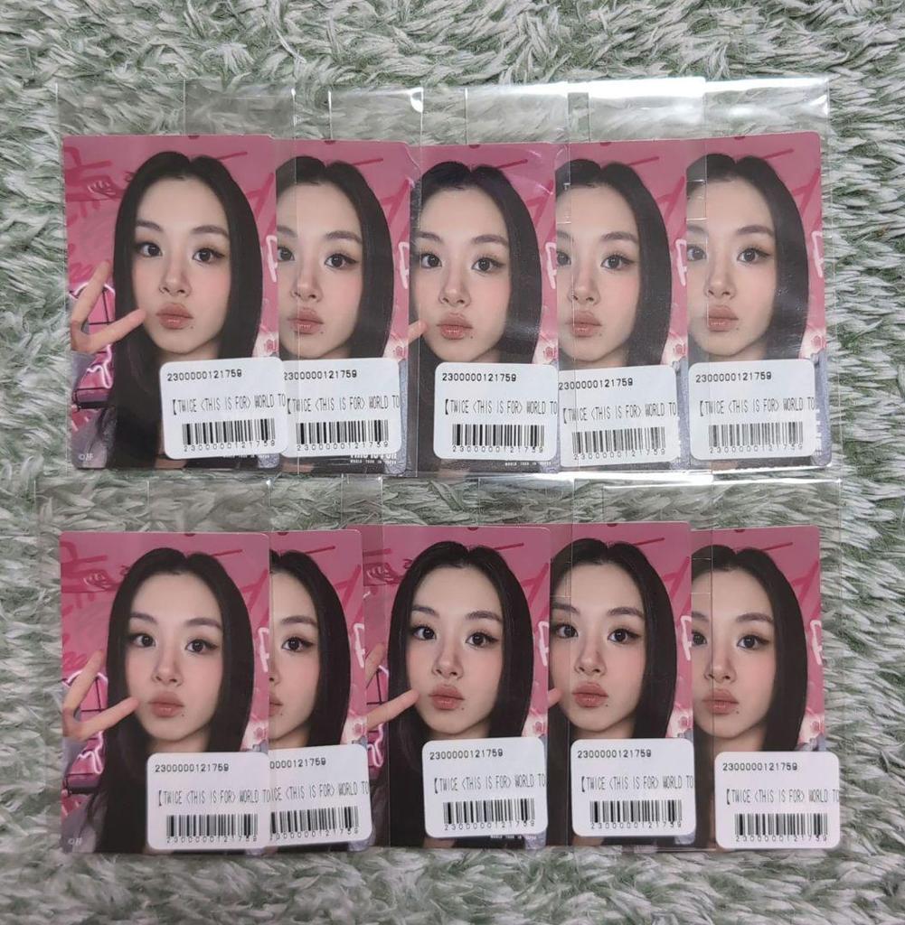 [USED] TWICE "This is for" Online Lottery Chaeyoung Stickers (10 pieces)