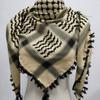Arab Shemagh Scarf for Men Breathable Polyester Desert Neckwrap Tassels Neckerchief Hijab Shawl for Casual and Formal Ev