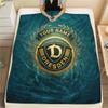 Custom Name SG Dynamo Dresden Flannel Blanket, High Quality Comfortable for All Seasons, Home Decor, Warmth and Comfort