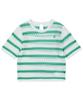HARDCORE HAPPINESS Signature Stripe Crop Knit_Green