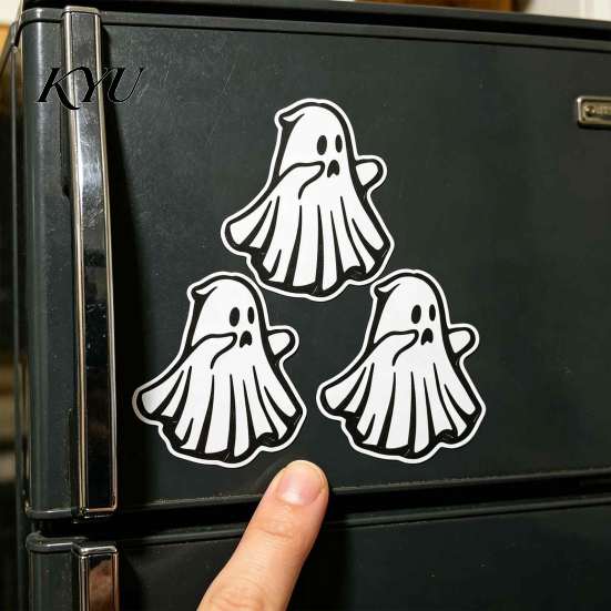 3D Fridge Magnet 1/2/3Pcs Halloween Ghost Refrigerator Magnet, Printed Lightweight Magnets Magnetic Decoration for Holiday Party Kitchen Themed