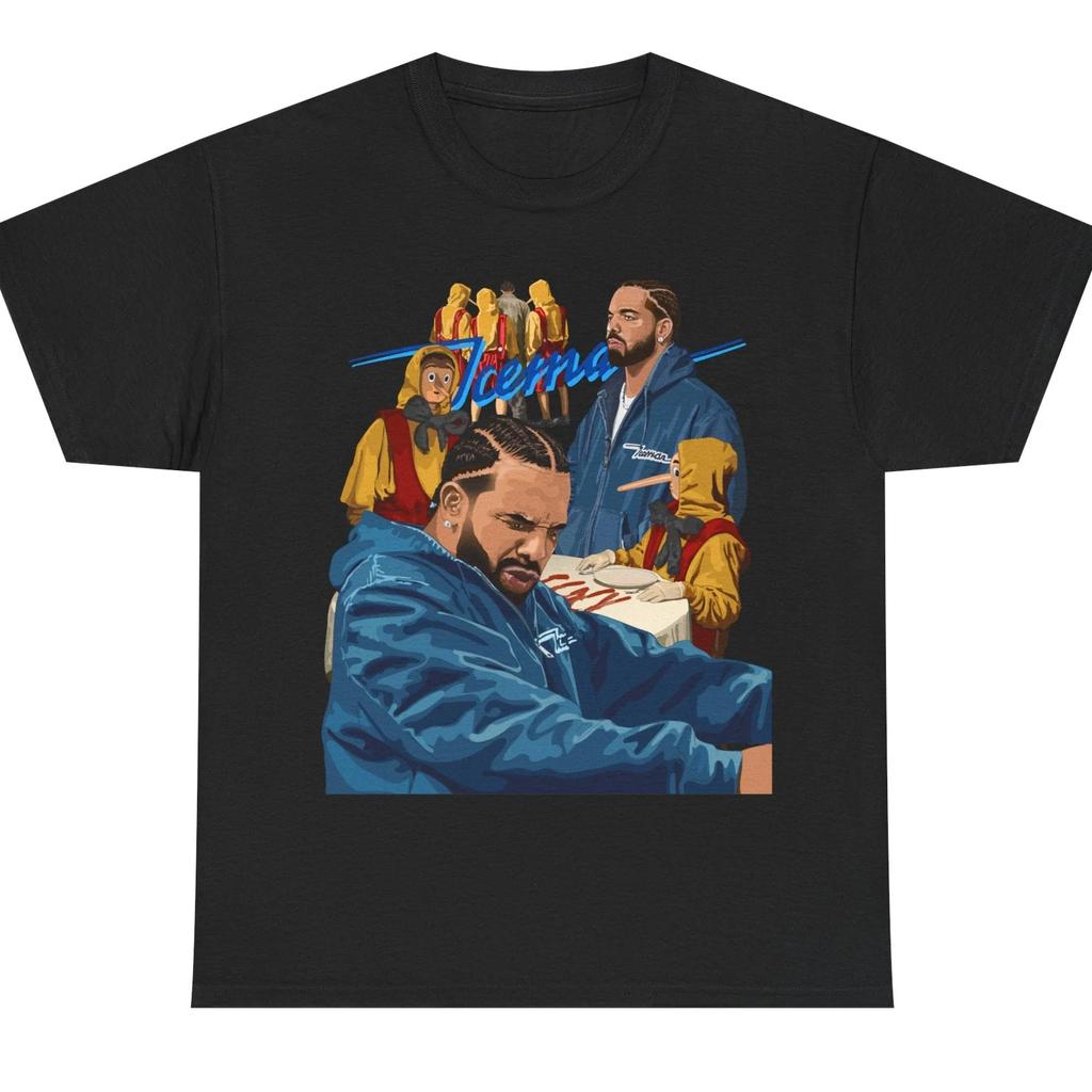 Drake IceUnisex Album Tour 2026 Grafik 100% Baumwolle Shirt Unisex Y2k HipHop Stil Sommer Unisexs Rundhals Kurzarm T-Shirt Fan Geschenk