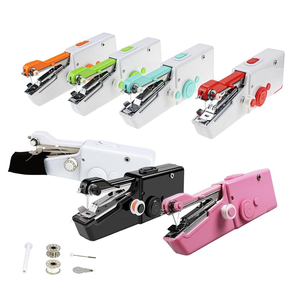 MaT Store Handy Sewing Machine, Compact Mini Hand Sewing Machine for Beginners (White)