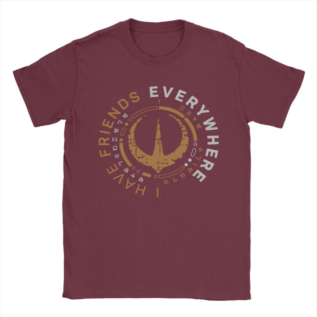 I Have Friends Everywhere Andor  T Shirt  Harajuku T-Shirts Short-Sleeved Tops Summer Pure Cotton Crewneck Plus Size Tees