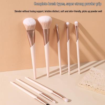 Spot Multi-Style Make-up Pinselset: Tragbare Puder-, Kontur- und Lidschattenpinsel mit weichen Borsten für Anfänger