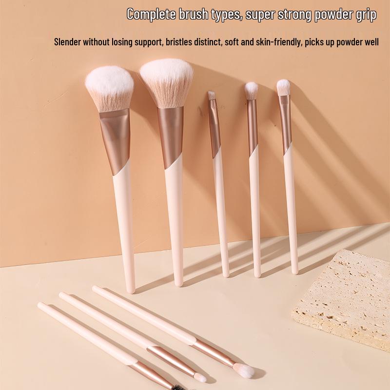 Spot Multi-Style Makeup Brush Set: Soft Bristle Portable Powder, Contour, and Eyeshadow Brushes for Beginners