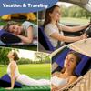 Blue Inflatable Pillow, Yoga Posture Aid, Lumbar Support Pillow, Pressure Relief Cushion for Sleeping, Leg Lifting, Travel