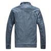 Chaqueta Retro de Cuero PU para Hombre con Forro Polar: Estilo Lavado Otoño/Invierno