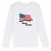 Children's Long-sleeved T-shirt New York White Flag - - White