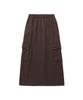 East Coast Maxi Cargo Sweat Skirt_Brown(Ik2Effpa02A)