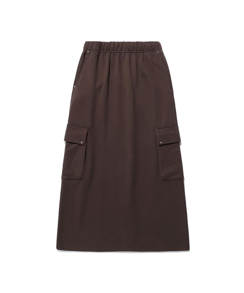 East Coast Maxi Cargo Sweat Skirt_Brown(Ik2Effpa02A)