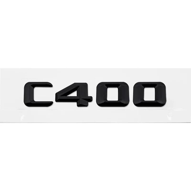 Alloy ABS Car Letter Stickers Rear Trunk Badge for Mercedes Benz C Class C240 C250 C260 C280 C300 C320 C350 C400 C500 Emblem RV1