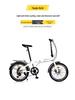 Tusheng 20" Folding Commuter Bike: Portable Adult Mountain Bike with Dual Disc Brakes