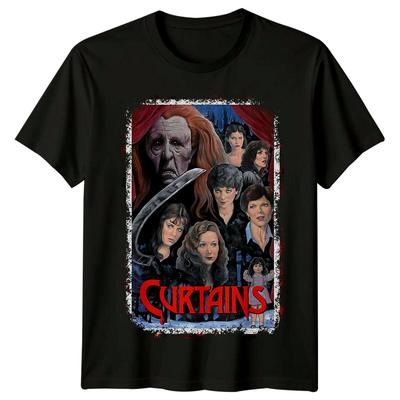 Vorhänge (1983) Filmplakat Inspiriertes Unisex T-Shirt Retro 80er Jahre Tee Unisex