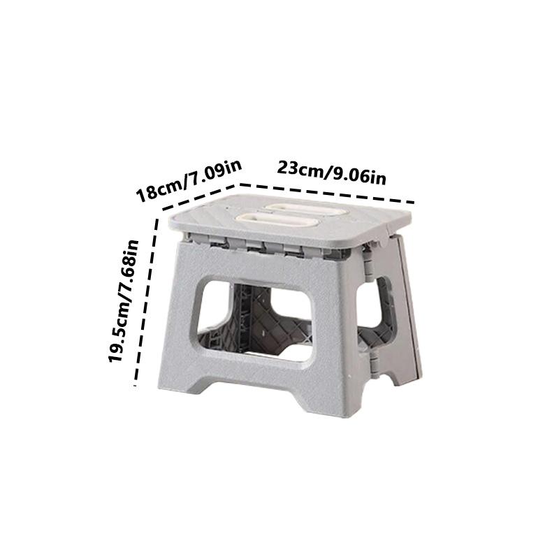 Klapphocker Tragbarer Haushaltsstuhl Leichte kleine Bank für Outdoor-Camping Platzsparender und rutschfester Hocker
