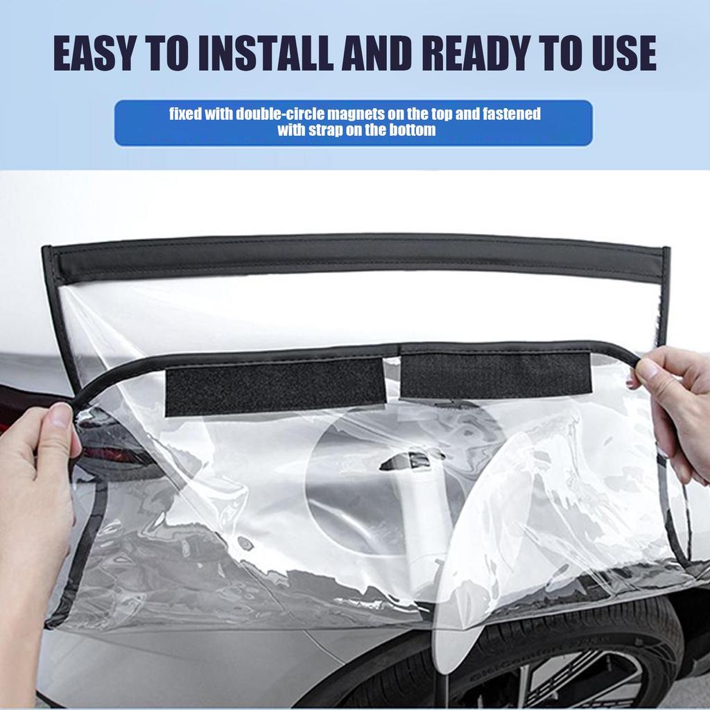 EV Charger Port Rain Cover All-Weather Snowproof Rainproof Waterproof Dustproof Electric Vehicle Charger Plug Rain Cover For