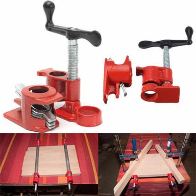Set di morsetti per tubi in ghisa da 1/2" di diametro, per incollaggio di legno pesante, utensili per lavorazione del legno