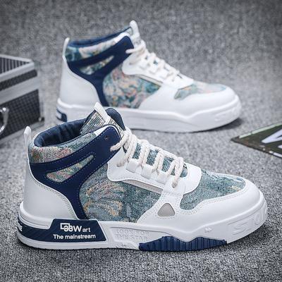 Pantofi de toamnă înalți Pantofi casual pentru bărbați, pantofi sport respirabili, pantofi albi mici, pantofi de bord pentru studenți