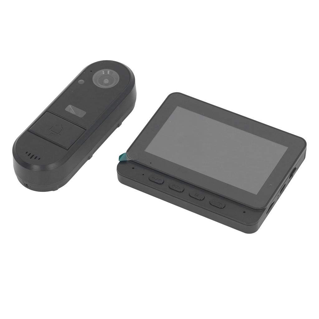 Video Doorbell WiFi 2 Way Intercom 8MP 1080P LED Night Vision Fill Light 170 Degrees  Viewing Angle Rechargeable with