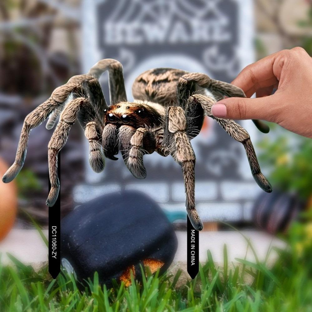 Scary Halloween Garden Arragement Pumpkin Spider Halloween Inserts Tomb Skull Horror Zombie Hands Halloween Cosplay Props
