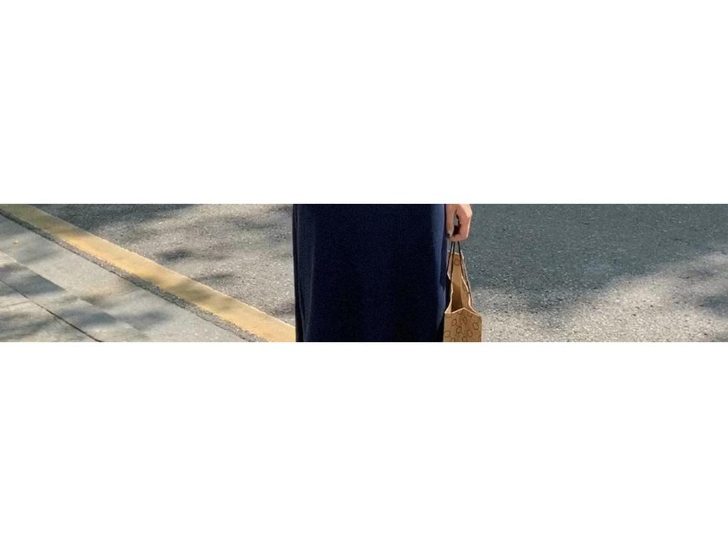 Spring/Summer 2026 Navy Blue Sleeveless Maxi Dress for Tall Women