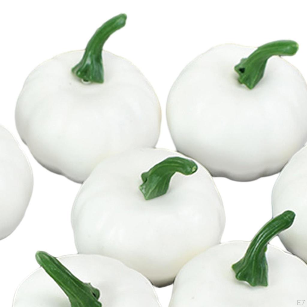 12 Assorted Foam Pumpkins for Halloween and Fall Decor