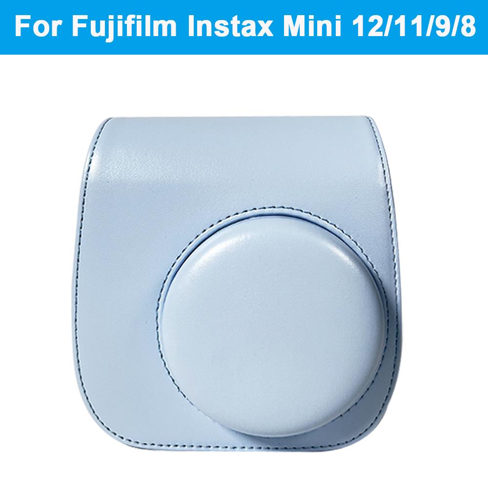 PU Leather Camera Bag Case For Fujifilm Instax Mini 12/11/9/8 Retro Camera Protective Cover Shell Pouch Protector Scratchproof