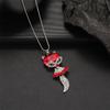 Luxury Non-Fading Korean Fashion Sweater Necklace: Autumn/Winter Women's Niche Design Pendant