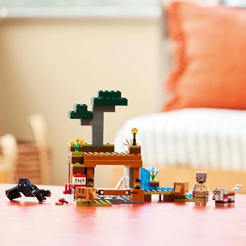 LEGO Minecraft Armadillo Savanna Exploration Toy Birthday Present Blocks Boys Girls Children Ages 8, 9, 10 Elementary School Students Game 21269
