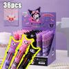 36pcs Kuromi Sanrio Soft Glue Elf Ten-color Ballpoint Pen Cartoon Little Devil Multi-color Hand Pen Girl Gift Pen Creative Stationery 0.7mm