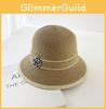 Schicker Runder Kurzkrempen-Sonnenhut für Damen für den Frühling und Sommerurlaub