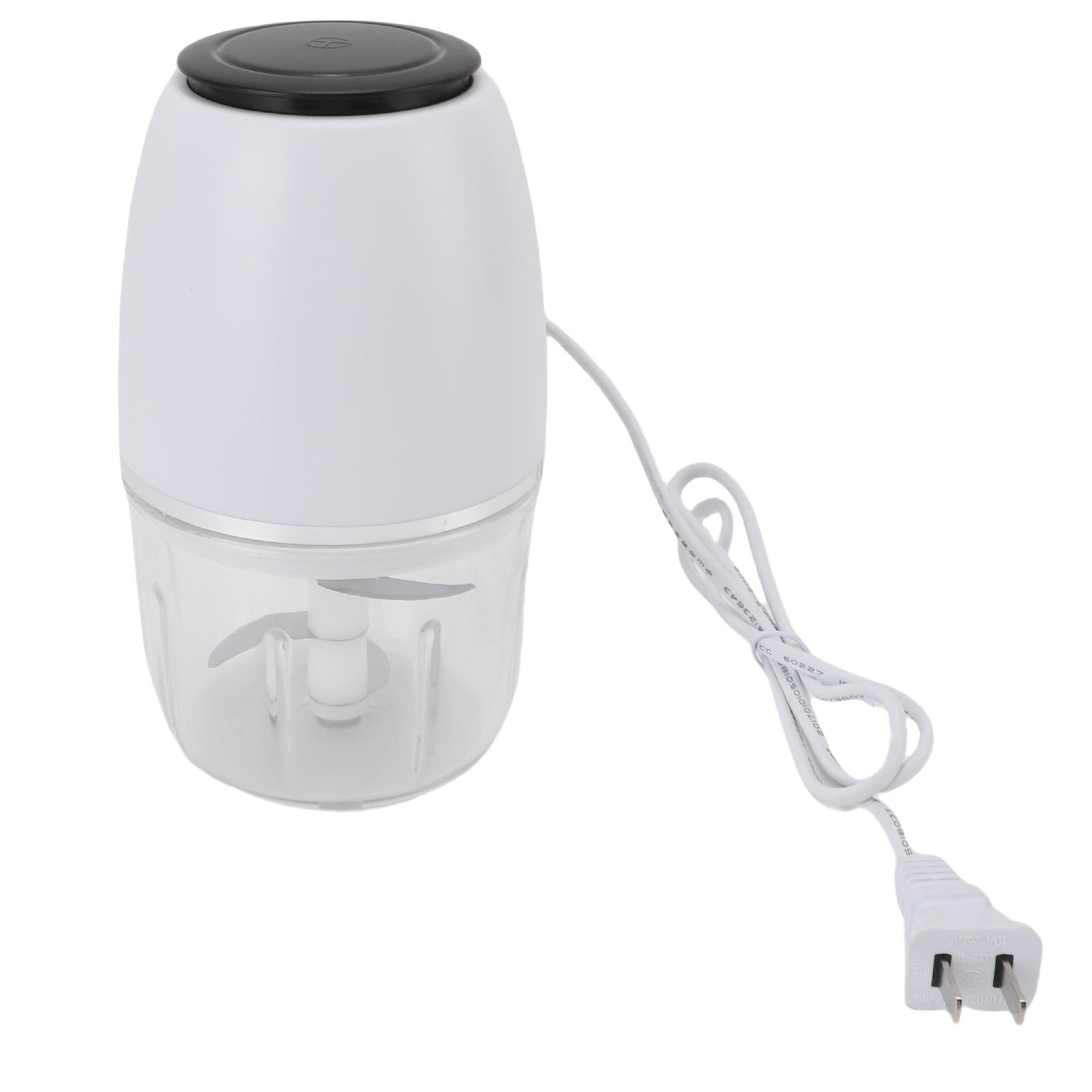 Hachoir à ail électrique, Robot culinaire portable de 350 ml avec bouton Start pour oignon, ail, noix, viande, Cutter facile en acier inoxydable 304
