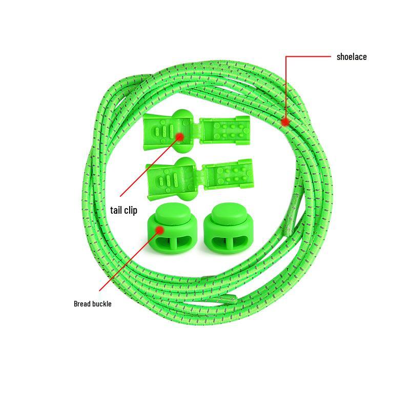 Reflective No-Tie Elastic Shoelaces for Running, Sports, Hiking - Quick and Easy for Lazy and Active Individuals