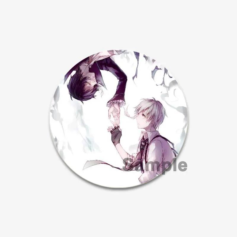 32/44/58mm Bungo Stray Dogs Pin Agency Atsushi Nakajima Dazai Osamu Soft Button Decorative Handmade Hat Badge Gift Accessory