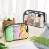 1/3pcs Transparent Makeup Bag Pvc Waterproofing Wear-Resistant Toiletries Bags Multi Doll Clothes Towels Cosmetics Storage Bag