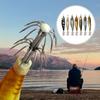 Luminously Squid Jigs Hook Fishing Lures Baits Hard Artificial Shrimp Baits with Hook Hard Night Fishing Baits Enduring