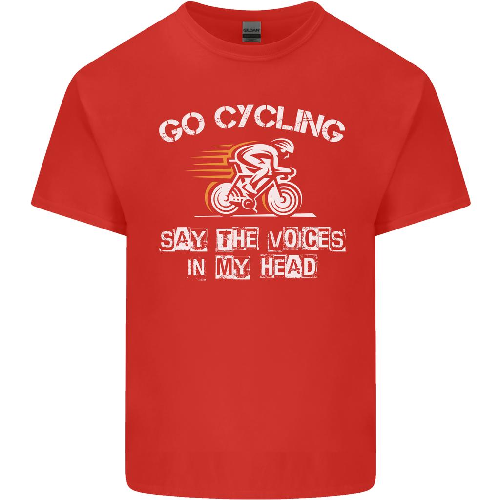 Go Cycling Say Voices In My Head Cyclist Unisexs Light Cotton TShirt