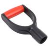 Shovel D Grip Handle 32mm Inner Diameter Silicone Grip Reinforcement Snow Shovel Handle Replacement for Digging Raking