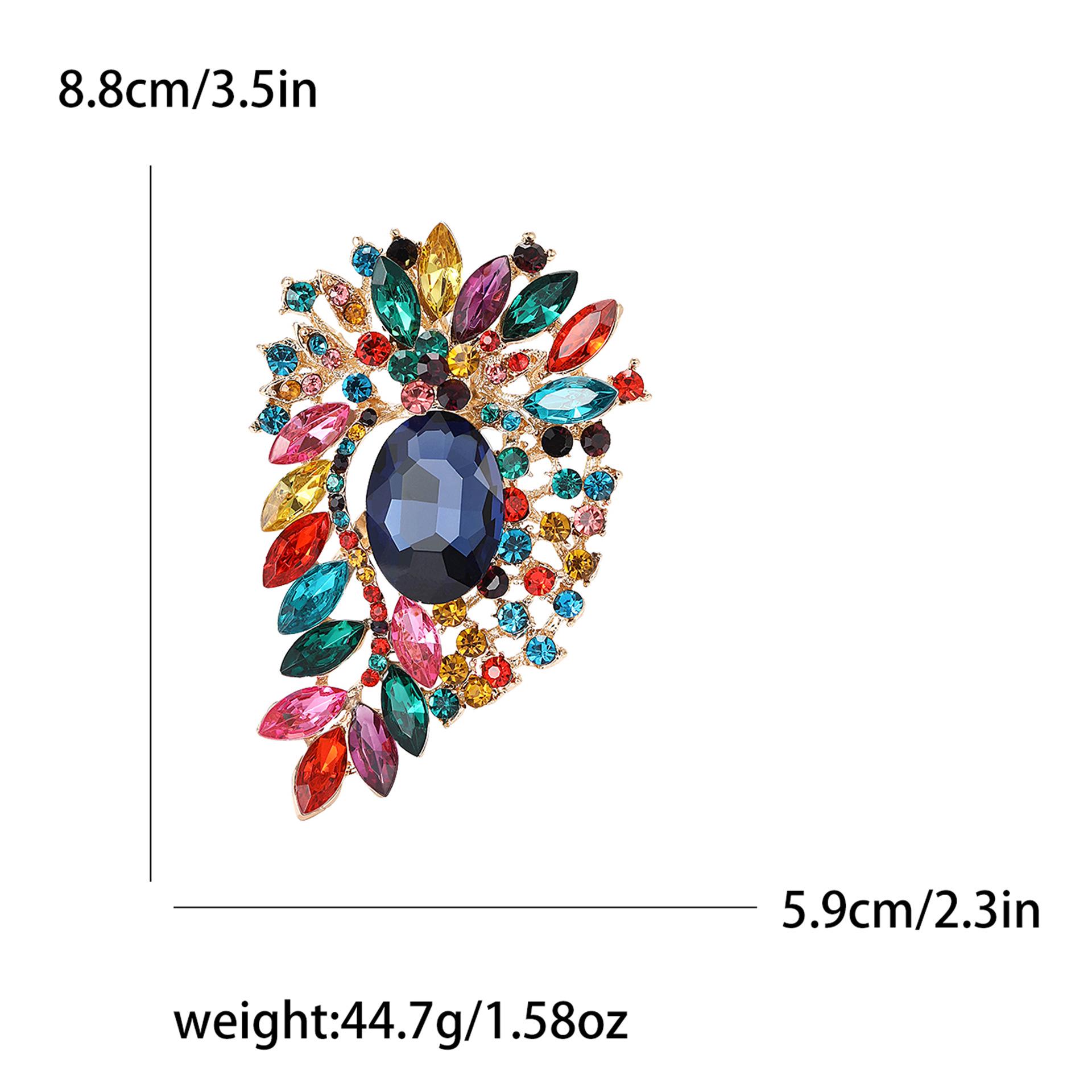 

Элегантная брошь из хрустального сплава для женского костюма